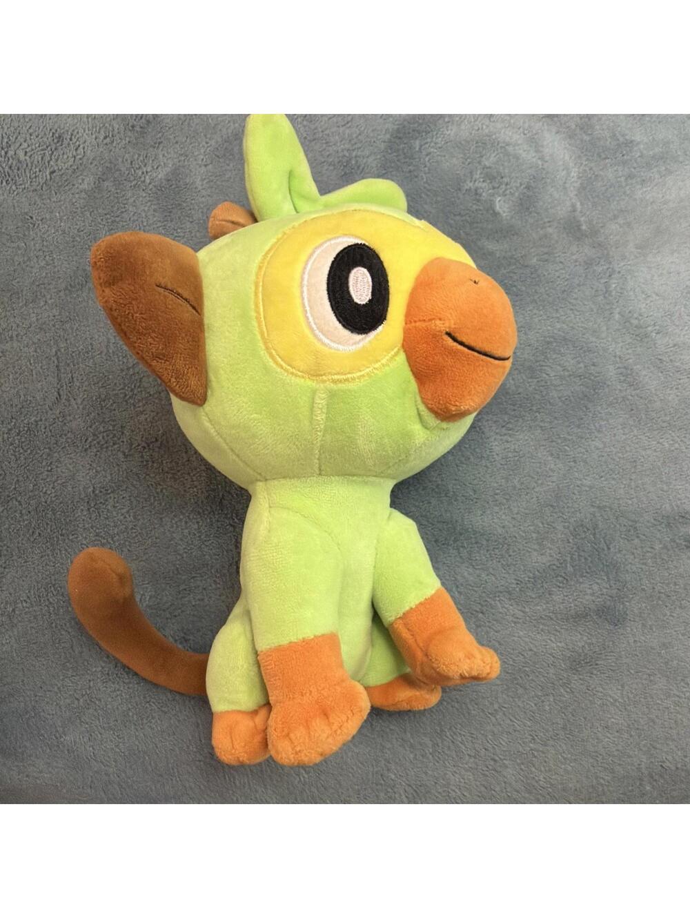 Pokemon Grookey Plush Stuffed Animal Green Monkey Toy 8 in Nintendo